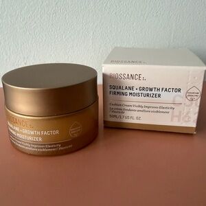 Biossance Squalane + Growth Factor Firming Moisturizer - NIB - Full size 50 ml